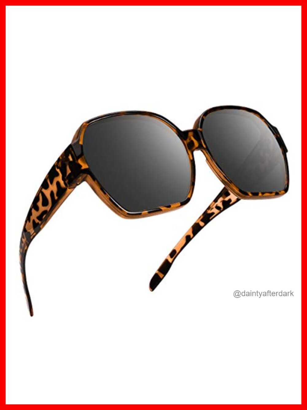 Oversized Polarized Fit Over Sunglasses Over Glasses TR90 Lightweight Square